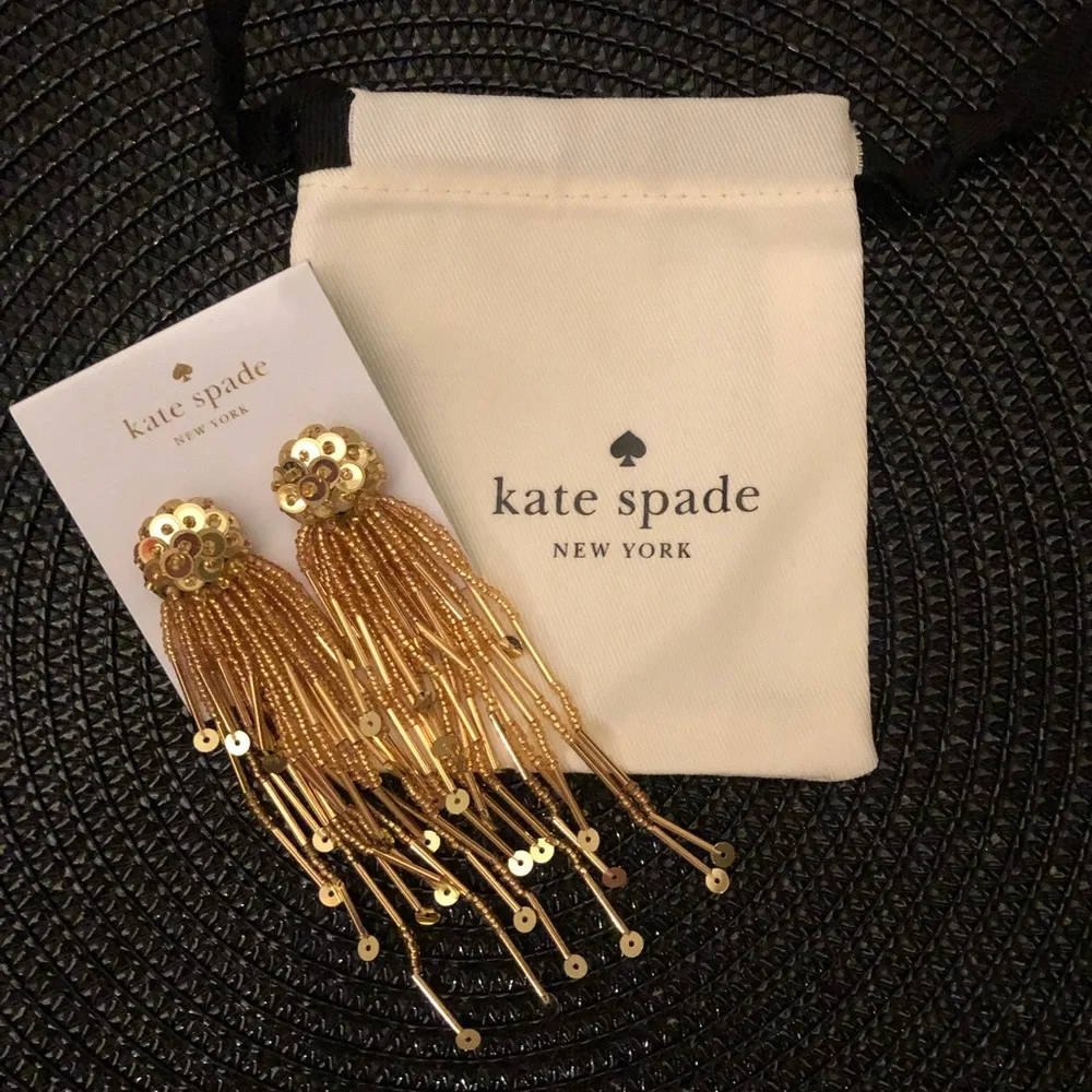 🆕 kate spade ♠️ Glitzville Beaded Tassel Earrings